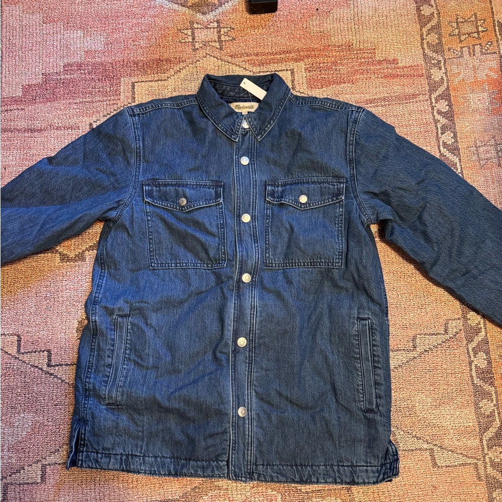 Madewell Quilted Denim shirt-jacket size small